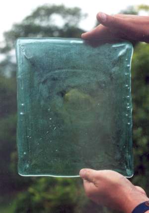 Reproduction of a Roman 'cast' glass window pane