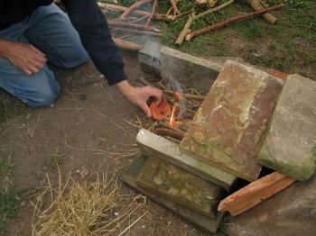 1. Lighting the furnace.