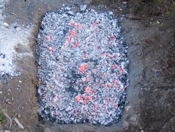 6. Close-up of left-hand ash pit.