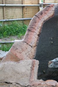 Tank furnace: section above stoke hole. (Stitched photograph).