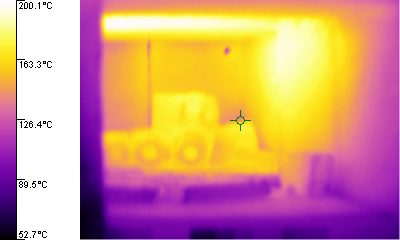 10. Inside the oven.