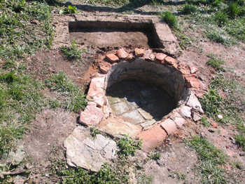 40. The firing chamber and the footprint of the annealing oven.