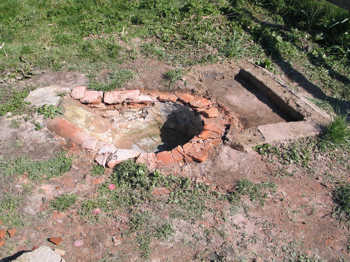 41. The firing chamber and the footprint of the annealing oven.