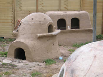 7. The small furnace and lehr before firing.