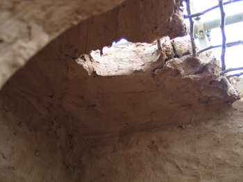 47. Detail of roof construction from below.