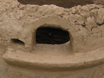20. The second gathering hole (the warming hole for the irons is on the left).