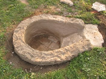 15. The start of the daub wall.