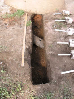 10. The completed trench.