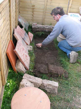 5. Levelling the floor.