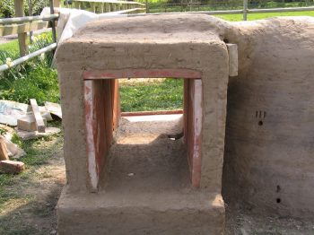 18. The finished oven (with damper in place).