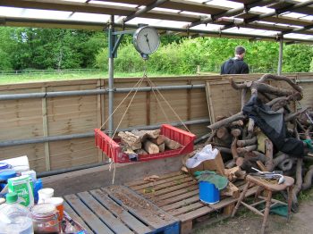 10. Another view of the wood-processing area.