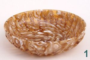 Mosaic ribbed bowl. Diameter: c.15.00cm.