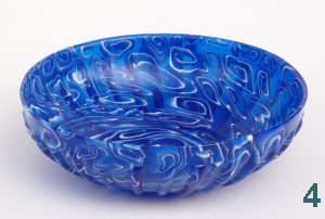 Mosaic ribbed bowl. Diameter: c.15.00cm.