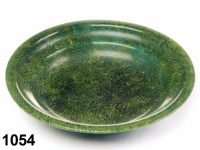 1054: Composite mosaic deep footed plate