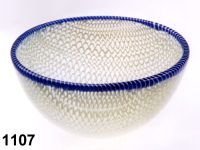 1107: Network mosaic hemispherical bowl