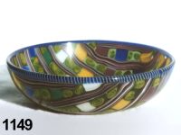 1149: Composite mosaic steep-sided bowl
