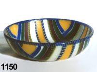 1150: Quadripartite mosaic steep-sided bowl