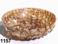 1157: Composite mosaic ribbed bowl