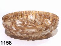 1158: Composite mosaic ribbed bowl