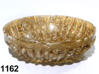 1162: Composite mosaic ribbed bowl