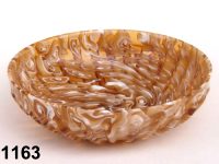1163: Composite mosaic ribbed bowl
