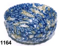 1164: Composite mosaic ribbed bowl