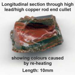 High lead/high copper opaque red cullet