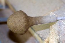 A core drying on top of a furnace