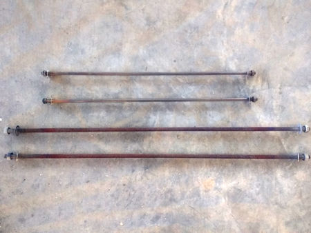 Tie rods for furnace and annealing oven