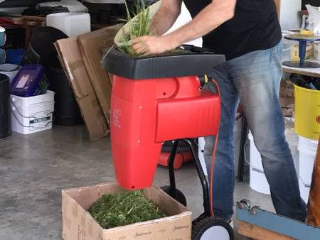 Shredding the hay