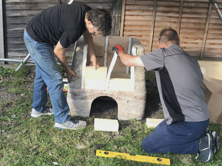 Fitting the front wall