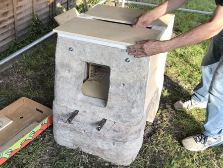 Placing the roof shelves