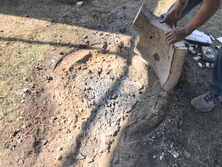 Removing the final lower section