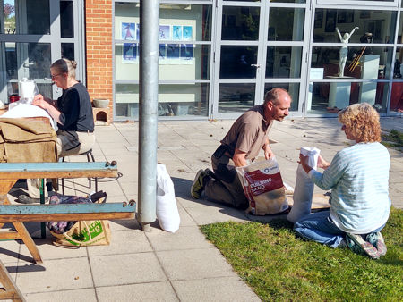 Making sandbags