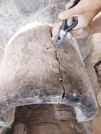 Repairing the tunnel with 1.15mm Ni-Chrome wire