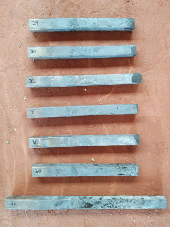 The six inner firebars and first outer firebar