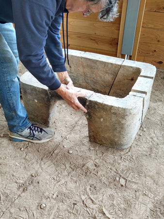 Temporary assembly of the firebox