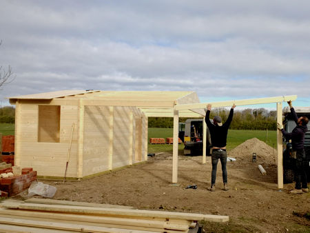 Building the shelter