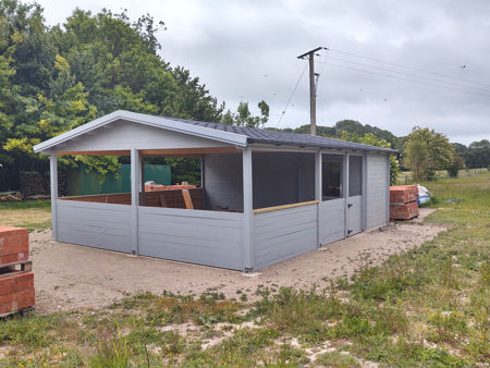 The virtually-finished shelter