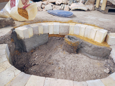 Repositioning the retaining wall