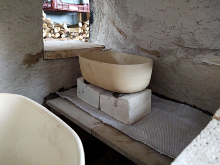 The right-hand side pot in position