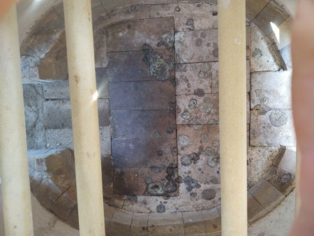 The cleaned-up firing chamber floor