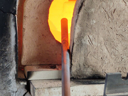Heating a copper tube