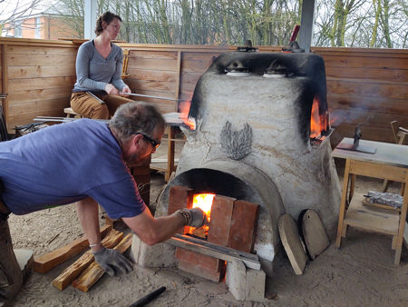 Tending the fire