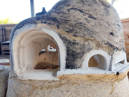 The right-hand side of the furnace fully restored