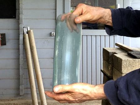 An annealed cylinder next morning (Photo © Fiona Rashleigh)