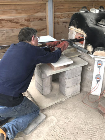 Heating the cylinder (Photo © Fiona Rashleigh)