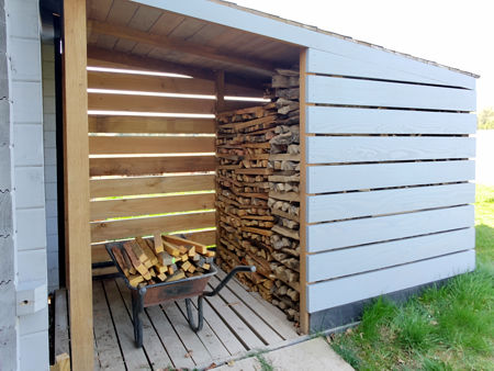 Filling the woodshed